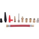 EXTOL tömlővég/csőr klt. 11 db, gumiabroncs fúvató pisztolyhoz, max. 8 Bar, G 1/4 menetes csatlakozó