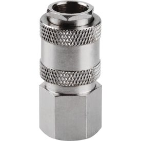   EXTOL gyorscsatlakozó-hüvely, belső menettel, 1/4", nikkelezett réz, bliszteren