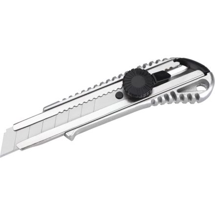 EXTOL tapétavágó kés, 18mm ALU fémház;  tripla vágóéllel, csavaros rögzítővel, pótpenge: 9123A