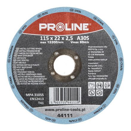 PROLINE SÜLLYESZTETT CSISZOLÓKORONG - 125X6.0MM / A24R