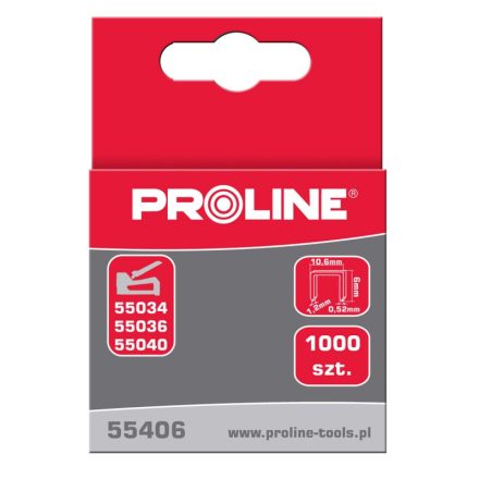 PROLINE ACÉLOS TŰZŐKAPOCS - G-TÍPUS - 6MM, 1000DB/CS