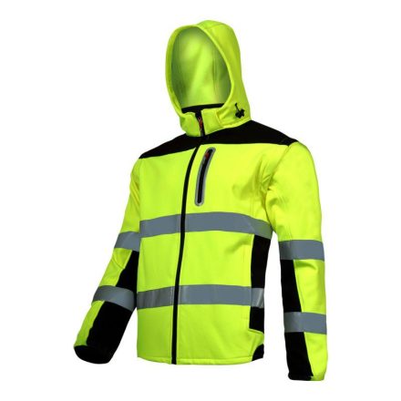 LAHTI.PRO LÁTHATÓSÁGI SOFT-SHELL KABÁT / ZÖLD - 3XL