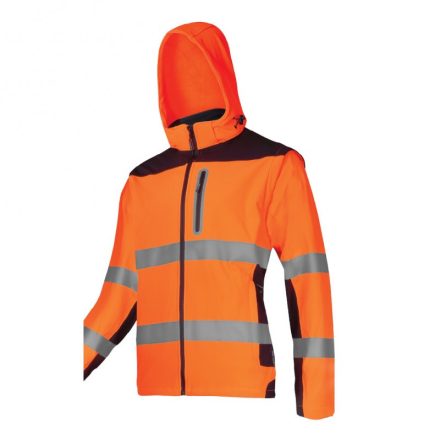 LAHTI.PRO LÁTHATÓSÁGI SOFT-SHELL KABÁT / NARANCSSÁRGA - 2XL