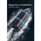 Távirányítós RC hajó – 1:16 méretarány, LED világítás, 2.4 GHz, sebességváltás KÉK