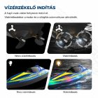 Gyors távirányítós RC hajó – 1:12 méretarány, 30 perc üzemidő, LED, sebességváltás