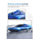 Gyors távirányítós RC hajó – 1:12 méretarány, 30 perc üzemidő, LED, sebességváltás