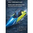 Gyors távirányítós RC hajó – 2.4 GHz, vízálló, kültéri versenycsónak