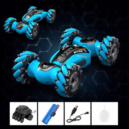 Távirányítós 4WD Drift – Stunt RC Autó LED világítással és 360°-os forgással KÉK