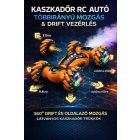 Távirányítós 4WD Drift – Stunt RC Autó LED világítással és 360°-os forgással NARANCS