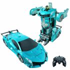 Távirányítós 2-az-1-ben deformálódó RC autó – 1:12, LED, robot funkció ARANY