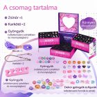 DIY gyöngyfűző és karkötő készítő szett – kreatív ékszerkészítő játék lányoknak