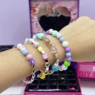 DIY gyöngyfűző és karkötő készítő szett – kreatív ékszerkészítő játék lányoknak