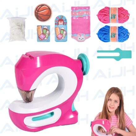 Gyerek varrógép játék lányoknak – DIY kreatív varrós játék, világítással