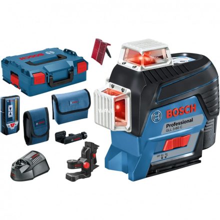 Bosch GLL 3-80 C (0601063R05) Professional Keresztlézer - 30 m