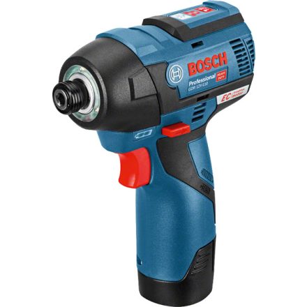 Bosch 0 601 9E0 005 motoros csavarkulcs 1/4" 3100 RPM 110 Nm Fekete, Kék 12 V