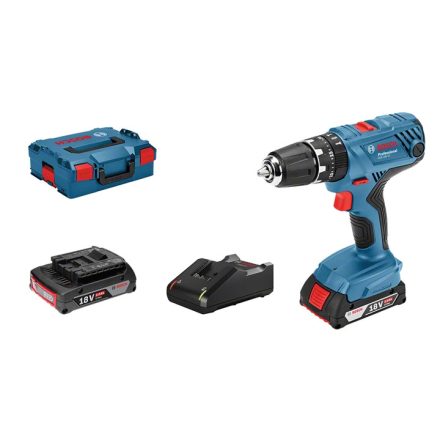 Bosch GSB 18V-21 PROFESSIONAL 1800 RPM Kulcsnélküli 1,2 kg Fekete, Kék, Vörös