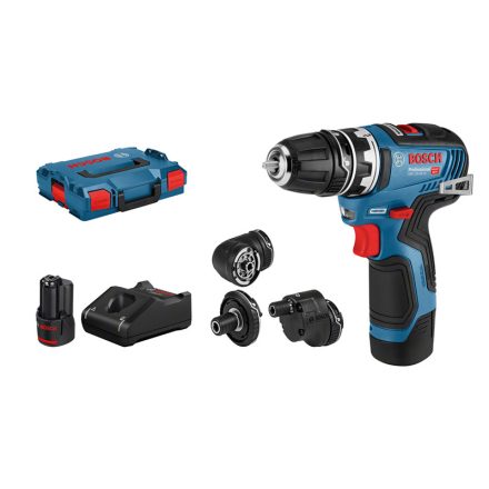 Bosch GSR 12V-35 FC 1750 RPM Kulcsnélküli 590 g Fekete, Kék, Vörös