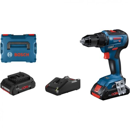 Bosch GSR 18V-55 Professional - Bohrer/Schrauber - schnurlos 1800 RPM Fekete, Kék