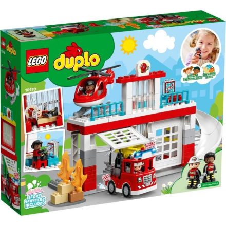 LEGO® DUPLO® - Tűzoltóállomás és helikopter (10970)