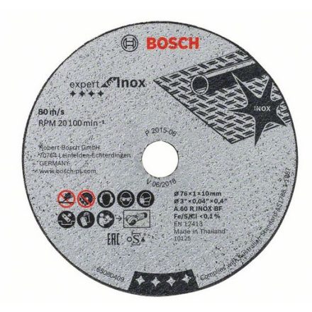 Bosch 2 608 601 520 sarokcsiszoló tartozék Vágótárcsa