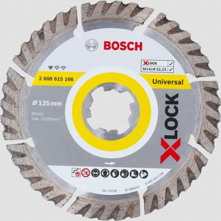 Bosch 2 608 615 166 sarokcsiszoló tartozék Vágótárcsa