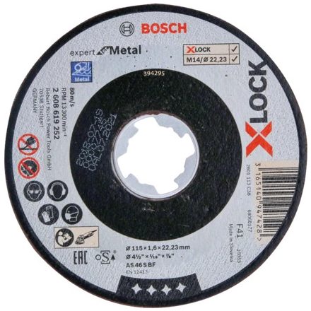 Bosch 2 608 619 252 sarokcsiszoló tartozék Vágótárcsa