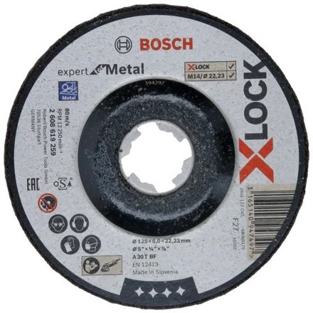 Bosch 2 608 619 259 sarokcsiszoló tartozék Csiszolólemez