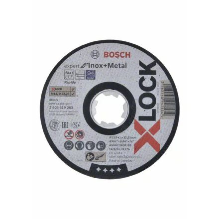 Bosch 2 608 619 263 sarokcsiszoló tartozék Vágótárcsa