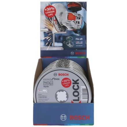 Bosch X-LOCK Trennscheibe Dose 125mmStandard for Inox VPE 10STK Vágótárcsa