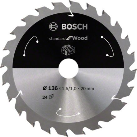 Bosch  körfűrészlap Standard for Wood, 136 mm