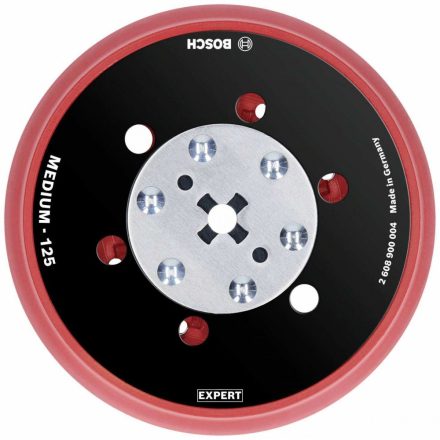 Bosch Expert többlyukú univerzális alátét, közepesen kemény, Ø125mm, M8+5/16" csiszolólap (fekete, excenter csiszolókhoz)