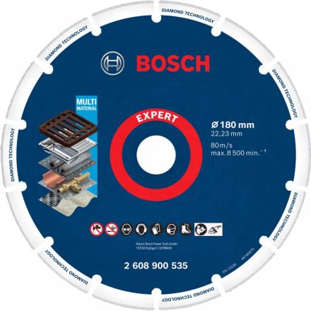 BOSCH EXPERT Diamond Metal Wheel Gyémánt bevonatú vágótárcsa 180 mm