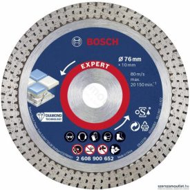   Bosch Expert gyémánt vágótárcsa 'HardCeramic', Ø 76 mm (mini sarokcsiszolókhoz)	