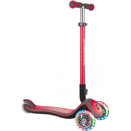 GLOBBER - SCOOTER ELITE DELUXE VILÁGÍTÁS PIROS