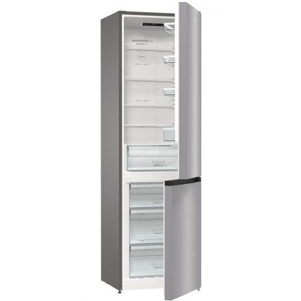 Gorenje NRK6202ES4 kombinált hűtőszekrény Szabadonálló 331 L Szürke, Fémes