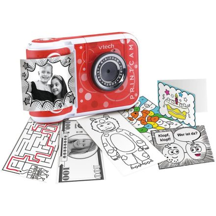 VTECH KidiZoom Print Cam piros-fehér