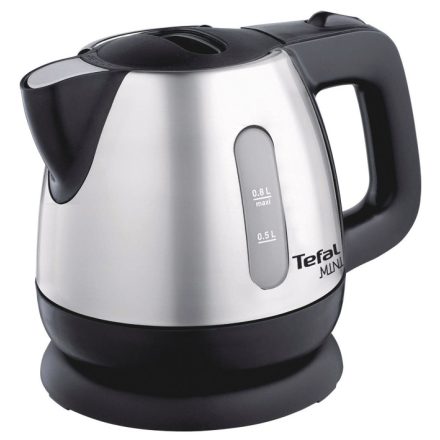 Tefal Mini BI8125 elektromos vízforraló 0,8 L 2200 W Fekete, Rozsdamentes acél