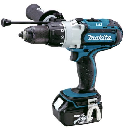 Makita DHP451RTJ fúrógép Kulcsnélküli 2,5 kg Fekete, Szürke, Türkizkék