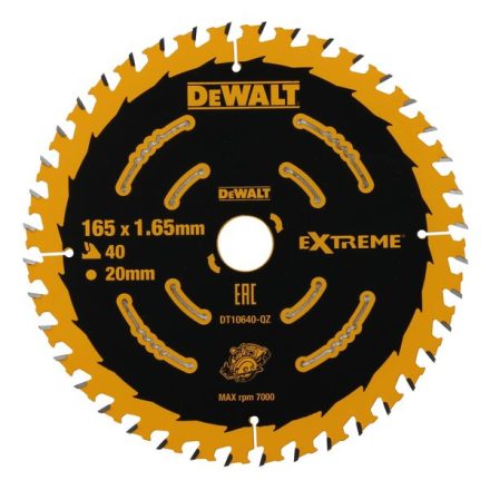 DeWALT DT10640-QZ körfűrészlap 16,5 cm 1 dB