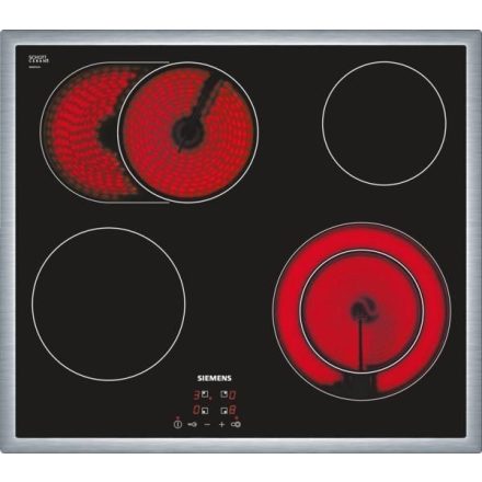 Siemens ET645HN17E iQ300 Elektromos főzőlap Fekete/Inox