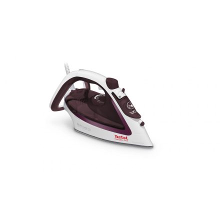 Tefal EasyGliss Plus FV5714 vasaló Száraz és gőzölős vasaló Durilium vasalótalp 2400 W Bordeaux, Fehér