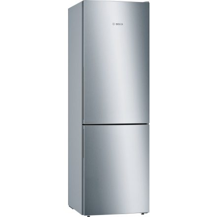 Bosch Serie 6 KGE364LCA kombinált hűtőszekrény Szabadonálló 308 L C Rozsdamentes acél